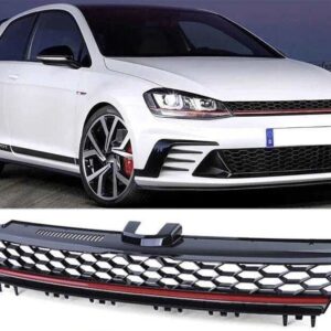 Начало gti решетка за vw golf vii 2012 2017 за gti броня, без отвор за емблема